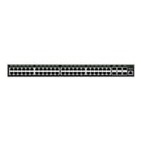 Grandstream GWN7816P, керований мережевий комутатор рівня 3, 48x GbE RJ45 PoE 802.3 af/at, до 60 Вт (1-8 портів), до 30 Вт (9-48 портів), 6x SFP+, стекований, додатковий резервний блок живлення