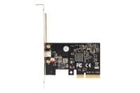 Плата расширения Frime PCI-E to USB3.2 Gen2x2 20Gbps TYPE-C ASM3242 (ECF-PCIEtoUSB014.LP)