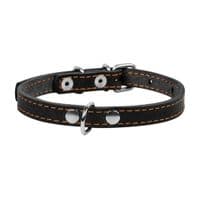 Ошейник для животных Collar одинарный Ш 12 мм Д 24-32 см черный (00161)