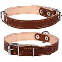 Ошейник для животных Collar двойной Ш 14 мм Д 27-35 см коричневый (00126)