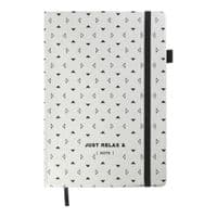Книга записная Buromax Relax А5 96 листов, без линейки серебристый (BM.295001-24)