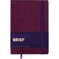 Книга записная Buromax Brief А5 96 листов, без линирования темно-красный (BM.295004-13)