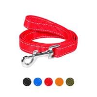Поводок для собак Dog Extreme из нейлона двойной Ш 25 мм Д 122 см красный (42993)