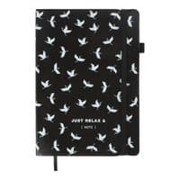 Книга записная Buromax Relax 96 листов А5 в ячейку черный (BM.295101-01)