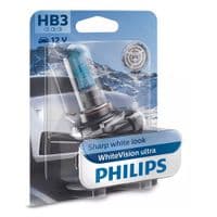 Автолампа Philips HB3 WhiteVision Ultra +60%, 3800K, 1шт/блистер (9005WVUB1)