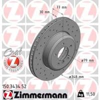 Гальмівний диск ZIMMERMANN 150.3434.52
