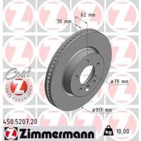 Тормозной диск ZIMMERMANN 450.5207.20