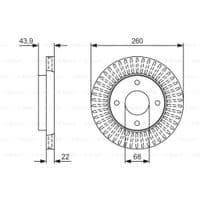 Тормозной диск Bosch 0 986 479 U61