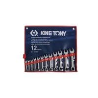 Ключ KING TONY комбинированный укороченный 12шт., 8-19 мм (1282MR)
