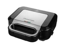 Мультимейкер Russell Hobbs, 750Вт, комплект-3 пластины, алюминий, корпус-нержав.сталь, пластик, черный-серебряный