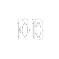 Тормозные колодки Bosch 0 986 466 402