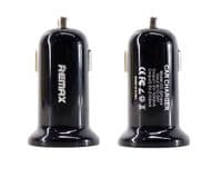 Автомобильное зарядное устройство для Remax Mini USBx2 2.4A/1A Black