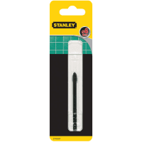  Свердло по плитц, склу Stanley d = 6мм, 76мм.