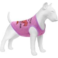 Борцовка для животных  WAUDOG Clothes "Конотопские магические войска" сетка XS розовая (300-0232-7)