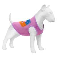 Борцовка для животных  WAUDOG Clothes "Флаг" сетка XS розовая (300-0229-7)