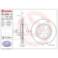 Тормозной диск Brembo 09.B496.10