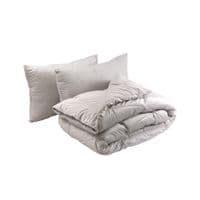 Одеяло Руно набор всесезона силиконовое велюровое Soft Pearl 200х220 см с двумя подушками 50х70 см (925.55_Soft Pearl)