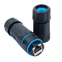 Водонепроникний з'єднувач IP68, RJ45-RJ45, STP, кат. 6, LW