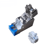Модуль соединительный KeyStone RJ45 STP, кат. 6a, самозажимной, LW