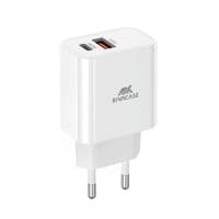Сетевой ЗУ, RivaCase PS4102 W00, PD 20W+QC3.0, белый