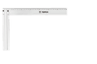 Косинець Topex алюминиевый 350 x 190 мм (30C364)