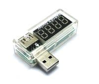 USB тестер Charger Doctor напряжения (3-7.5V) и тока (0-2.5A) Blue