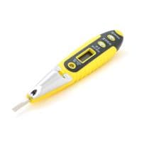Индикатор-отвертка LD-805 для тестирования напряжений 12-220V, цифровая индикация, черно-желтая ручка
