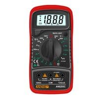 Мультиметр ANENG AN8205C, измерение: V, A, R, T, функция hFE