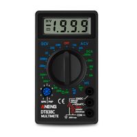 Мультиметр ANENG AN-DT838C, вимірювання: V, A, R, C, функція hFE