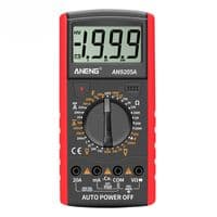 Мультиметр ANENG AN9205A, измерение: V, A, R, F, функция hFE