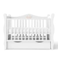 Кроватка Angelo Angelo LUX-10 (белый) 120х60 (11028)