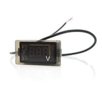 Цифровой вольтметр влагозащищен IP65, диапазон измерений 4 -30V, Blue