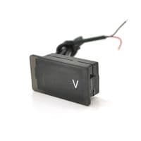 Цифровой вольтметр влагозащищенный IP65, диапазон измерений 4 -30V, White