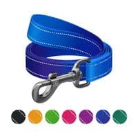 Повідок для собак WAUDOG Nylon Mono, світловідбивний M синій (521812)