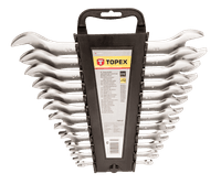 Ключ Topex ріжковий, двухсторонній, 6 x 32 мм, набір 12 шт.*1 уп. (35D657)