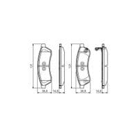 Тормозные колодки Bosch 0 986 495 168