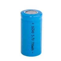 Акумулятор 16340 Li-Ion Vipow ICR16340 FlatTop, 700mAh, 3.7V, Blue Q50 / 500