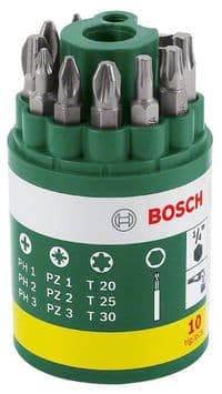 Біти Bosch, набір 9шт, бітотримач, PH,PZ,T, 25мм, кейс