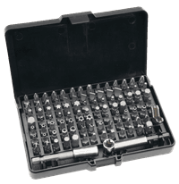 Біти Neo Tools, набір 99шт, 1/4", тримачі 2шт, перхідники 3шт, SL,PH,PZ,H,T,TT, 25мм, сталь S2, кейс