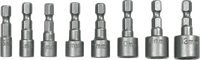 Головки торцеві TOPEX, набір 8шт, 1/4", 5-13мм, CrV