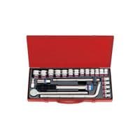 Набор головок KING TONY 1/2" 24 шт. 12-гранных с принадлежностью (4024SR)