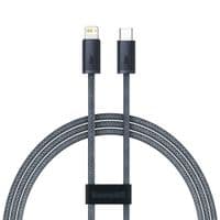 Кабель Baseus Type-C to Lightning 20W 1m (CALD000016) сірий
