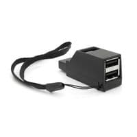Портативний USB HUB 3.0 на 1 порт USB3.0+2 порту USB2.0, Black, OEM