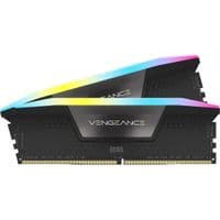 CORSAIR VENGEANCE RGB DDR5 64GB (2x32GB) DDR5 6000 CL38-44-44-96 1.35V Std PMIC Intel XMP Memory - Black, EAN: 0840006680635