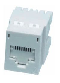 Molex Data Gate+ 1xRJ45 (WE8W), UTP, 568A/B, PowerCat 6, White