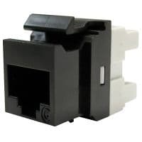 Keystone Module 1xRJ45 (WE8W), UTP, 568A/B, PowerCat 6, Black