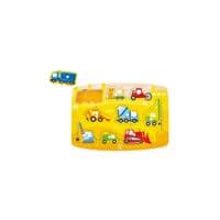 Развивающая игрушка Hape деревянная рамка-вкладыш Строительный транспорт (E1407)