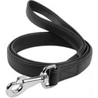 Повідок для собак WAUDOG Glamour шкіряний M-XXL чорний (33761)