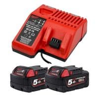 Набор аккумуляторов + зарядных устройств Milwaukee M18 NRG-502С; M18 B5x2, M12-18FC (4933471980)