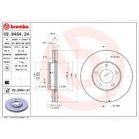 альмовный диск Brembo 09.9464.24